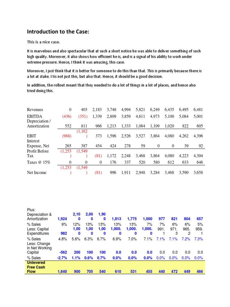 Case Analysis: Financial Performance Insights | PDF