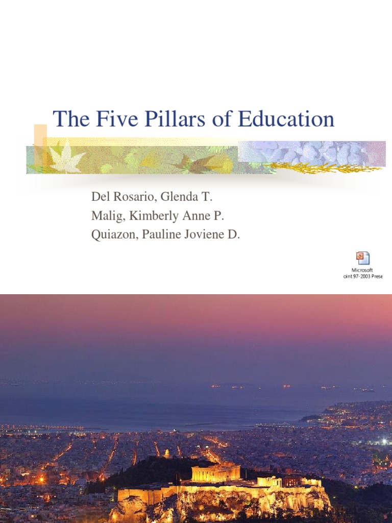 The 5 Pillars of Education Sustainable Development Value (Ethics)