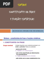 Func.lingua - Constituintes Da Frase e Funções Sintáticas Ppt (Blog12 12-13)