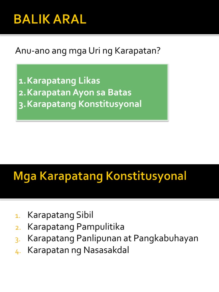 Hek Karapatang Konstitusyonal Pdf