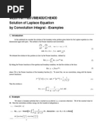 ME201/MTH281/ME400/CHE400 Solution of Laplace Equation by Convolution Integral - Examples