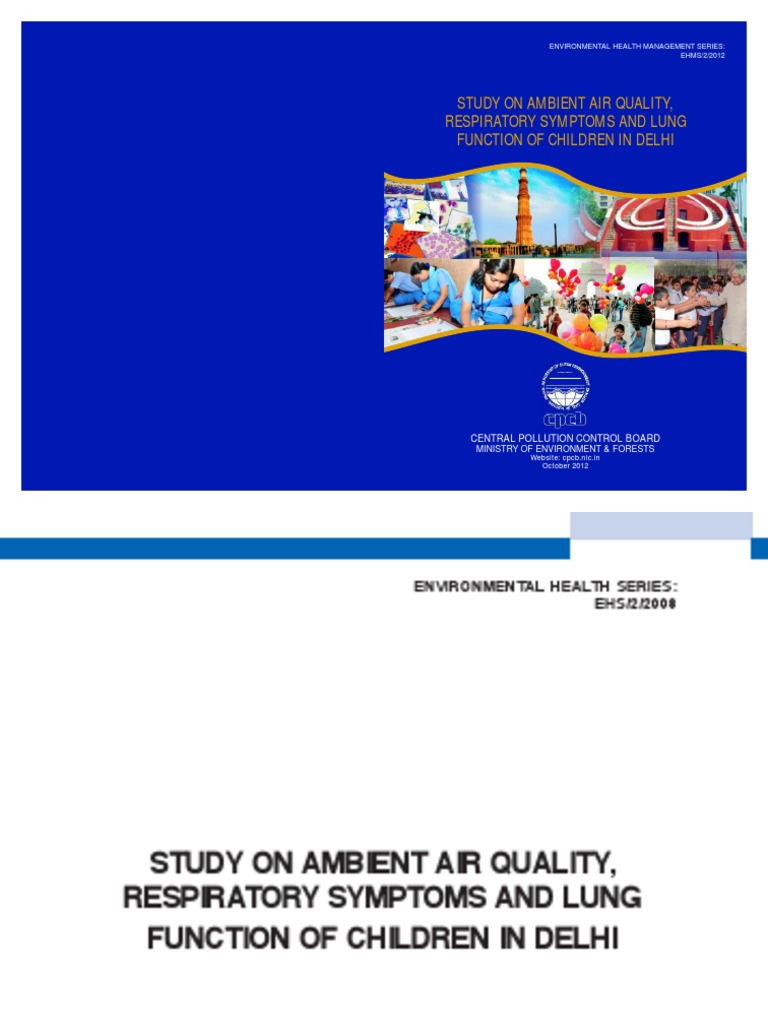 Ambient Air Quality and Lung Function of Children in Delhi | PDF | Air ...