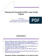 Planning and Oversight of NSF's Large Facility Projects