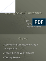 Testing of Wi-Fi Antennas: By: Nayla Hamadeh Jean Ghanem