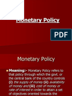 Monetary Policy