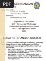 Macam2 Surat Keterangan Dokter