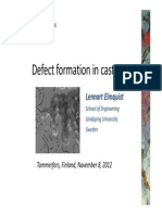 Defect Formation in Cast Iron