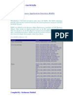 R/3 Business Application Interface (Bapi) : Sap R/3 Document: List of Bapis