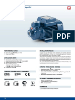 Pumps With Peripheral Impeller: Performance Range Installation and Use