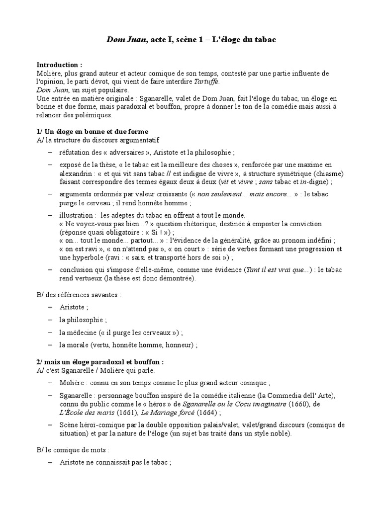 Dom juan résumé scène par scène image