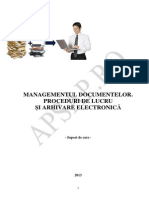 Managementul Documentelor- Proceduri de Lucru