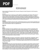 Download 2010 ACP Public Art Project RFP by Atlanta Celebrates Photography SN22976238 doc pdf