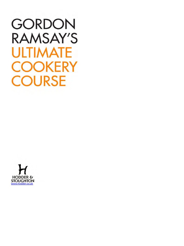Gordon Ramsay's Ultimate Cookery Course Book | PDF | Knife | Roasting