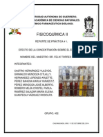 EFECTO CONCENTRACIÓN EQUILIBRIO REACCIONES QUÍMICAS