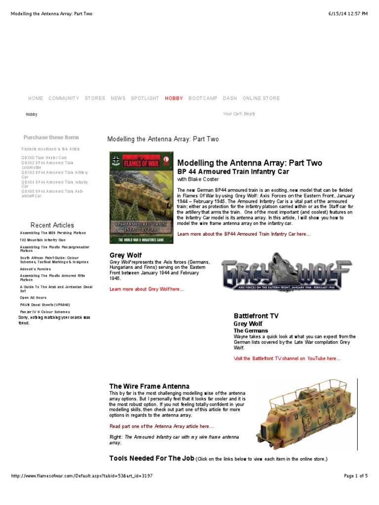 Modelling The Antenna Array Part Two Pdf Infantry Wars Military