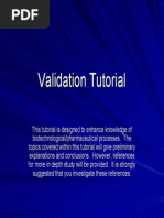 Validation Tutorial