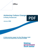 Achieving Culture Change