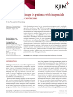 Endoscopic Drainage in Patients With Inoperable Hilar Cholangiocarcinoma