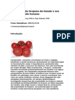 As Funções Do Licopeno Do Tomate e Seu PDF