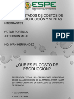 Estados de Costos de Producción y Ventas