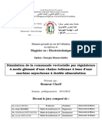 Simulation de La Commande Vectorielle Par Régulateurs À Mode Glissant D'une Chaine Éolienne À Base D'une Machine Asynchrone À Double Alimentation1