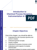 Chemical Process Dynamics, Instrumentation & Control Introduction