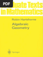  Algebraic Geometry (Hartshorne) 