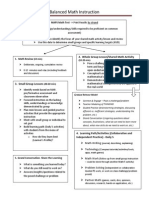 balanced math framework planning sheet