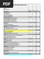 heidy character report card