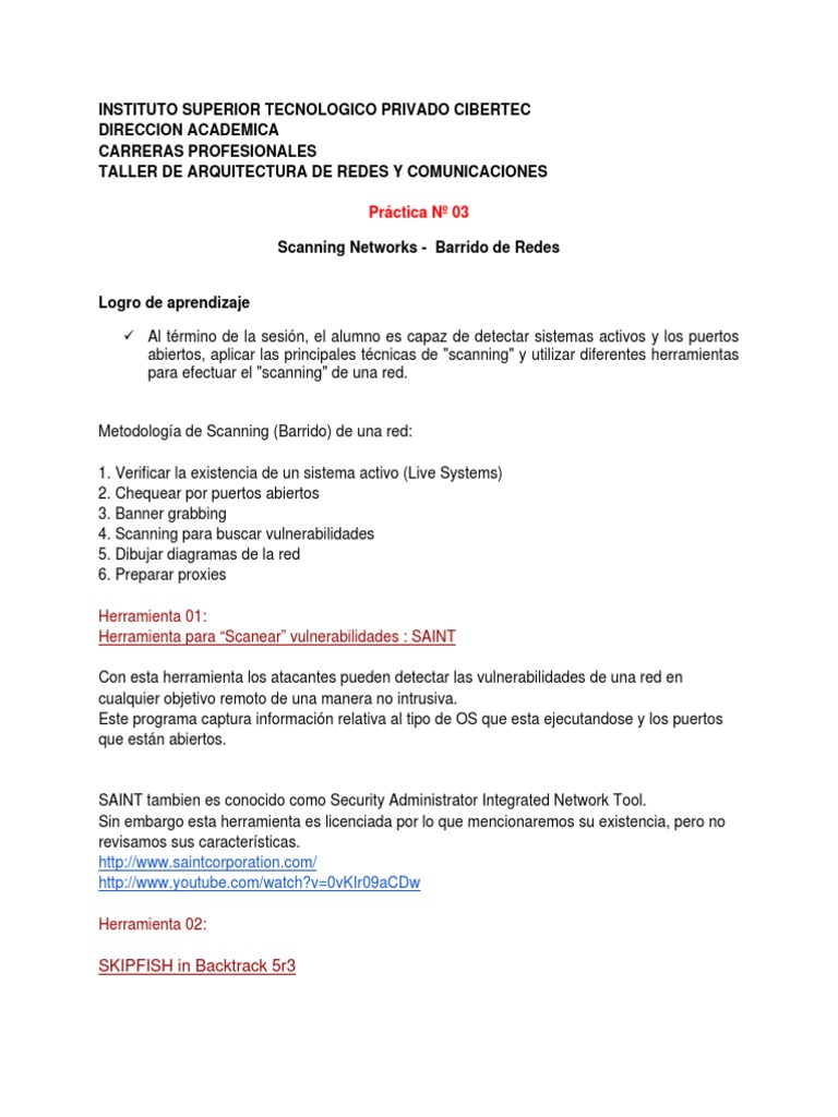Semana03 Labscanningnetwork Servidor Web Cortafuegos Informatica