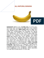 Ingredients of a Banana