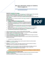 Diseño Del Modelo para Administrar Riesgos en Auditoría Interna