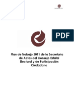 Plan Secretaria Actas 2011