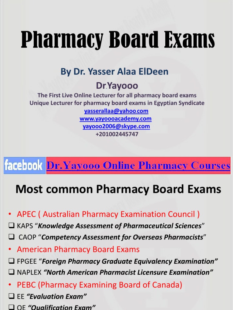 Pharmacy Board Exams Pharmacy Test (Assessment)