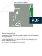 What Do These Road Markings Mean Right Turn Bay