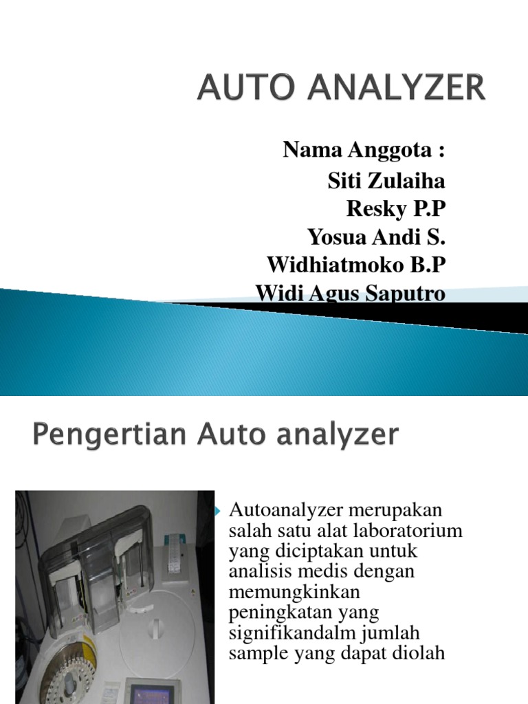Auto Analyzer | PDF