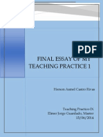 Final Essay-Teaching Practice I