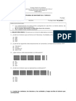 Prueba 3° Matemática