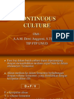 Continuous Culture - Fed Batch