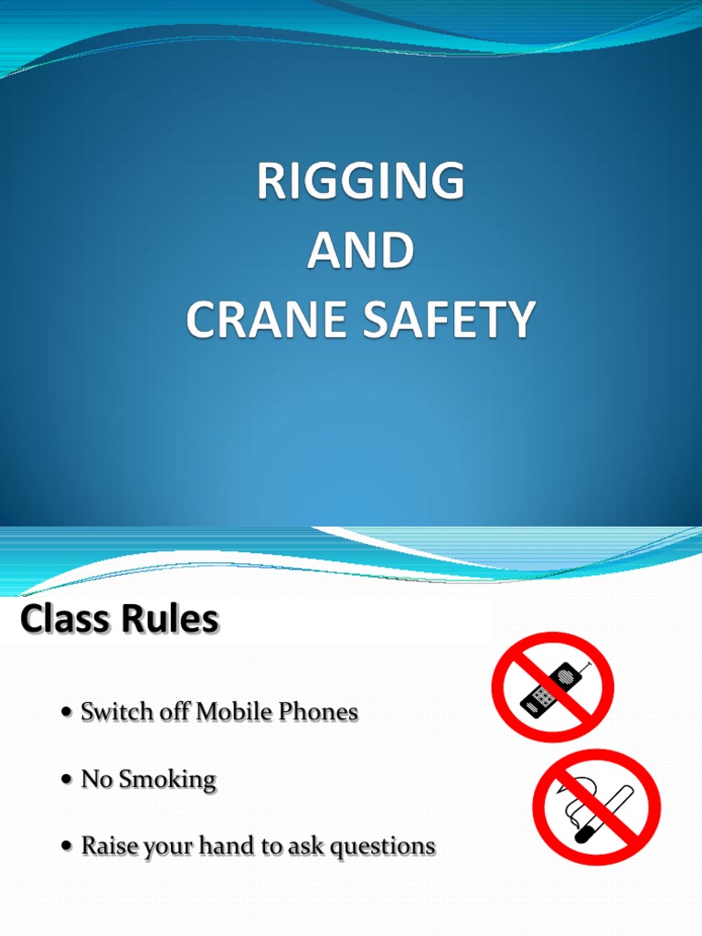 Cranes Rigging And Banksman Pdf Crane Machine Tire