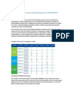 Competency and Leadership Development