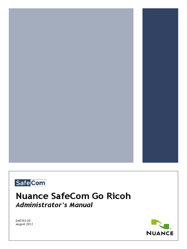 Safecom Go Ricoh Administrators Manual 60703-20 | PDF | Web Page ...