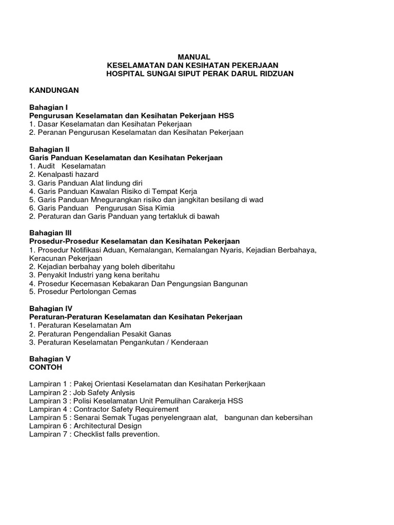 Surat Lantikan Jawatankuasa Keselamatan Dan Kesihatan