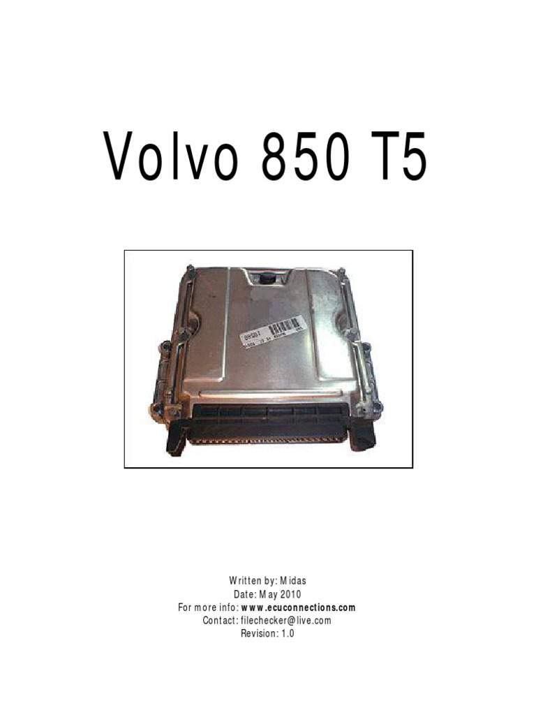 Volvo 850 T5 | PDF | Turbocharger | Vehicle Technology
