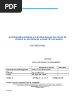 Instructiune Autorizare Electricieni-Ssm 1303