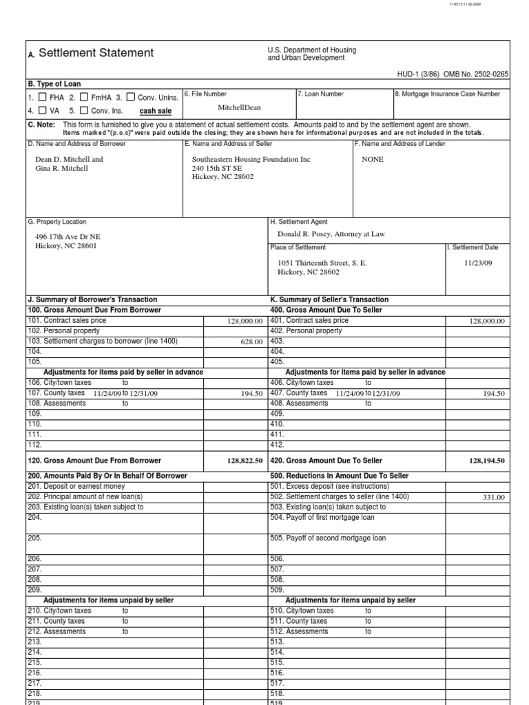 Mitchell HUD | PDF | Loans | Mortgage Loan