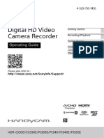 Sony Camcorder Manual
