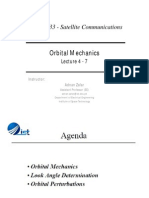 Orbital Mechanics: CSE 433 - Satellite Communications