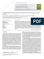 A High-Performance Solid Oxide Fuel Cell Anode Based On Lanthanum Strontium