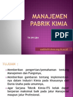 MPK - 1 - Pengantar Managemen Pabrik Kimia